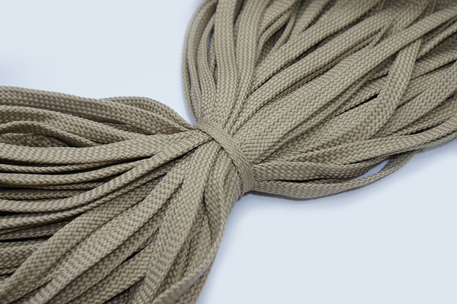 Шнур 9.0 мм для взуття 7-859 Лента бежевий золотистий