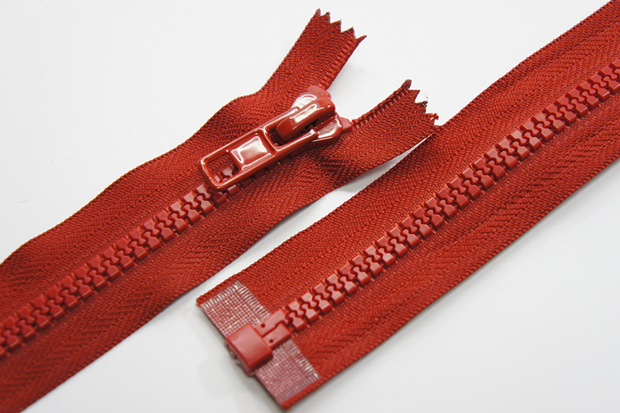 Блискавка Тип 8, 1 замок червоний 60 см