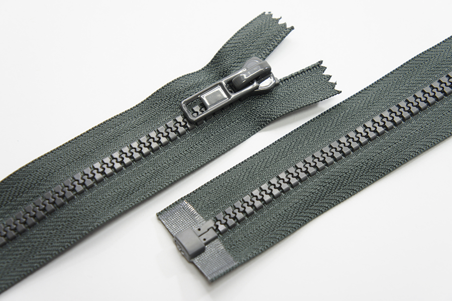 Блискавка Тип 8, 1 замок сірий темний 75 см