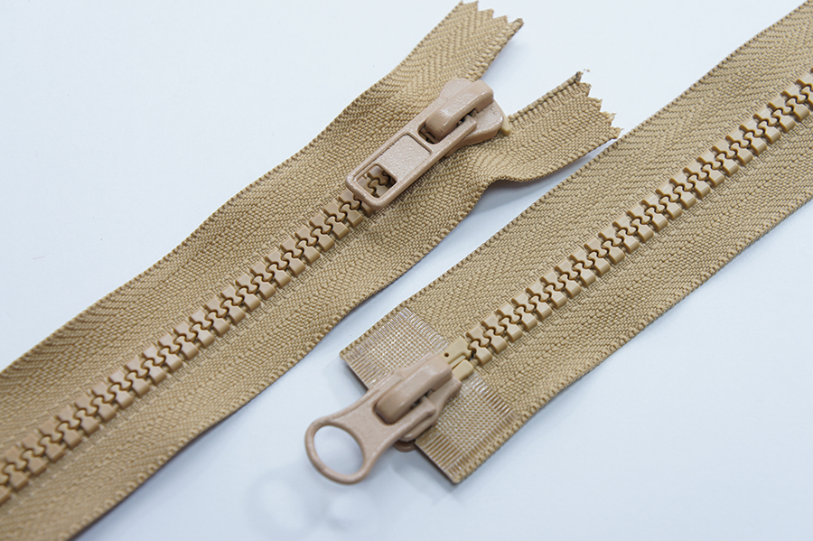 Блискавка Тип 8, 2 замка бежевий золотистий 80 см