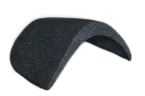 Підплечник 20 мм прямий обшитий чорний