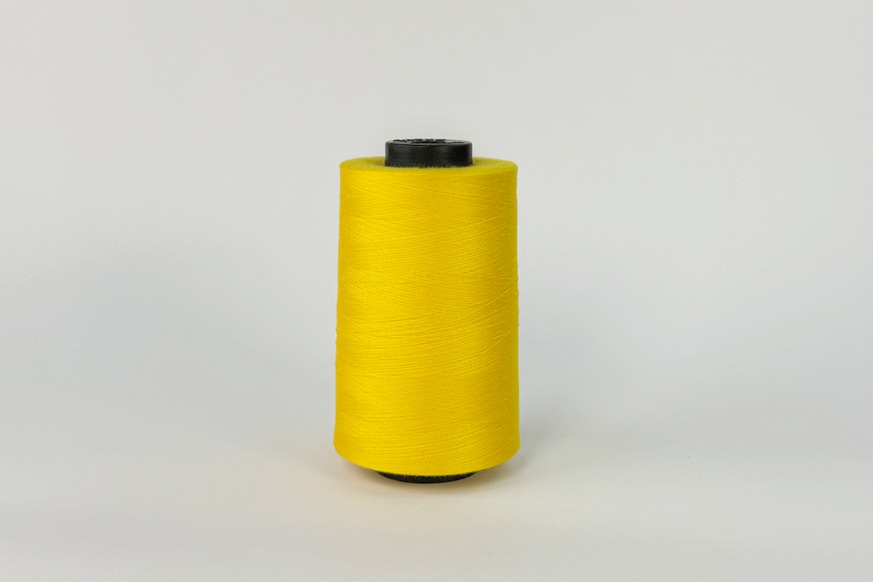 Нитки швейні №40/2 Barva штапельні поліестер 100% жовтий яскравий 5000 м 3020