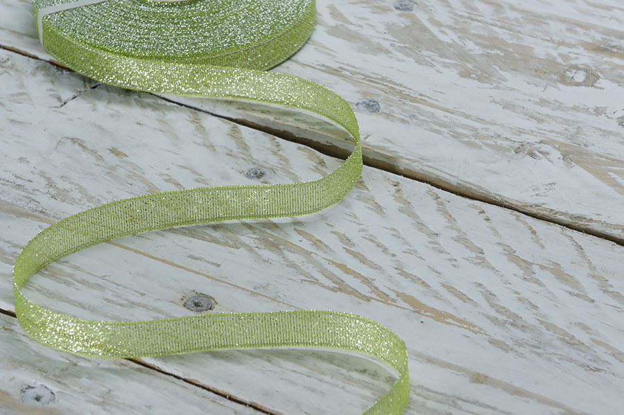Стрічка люрекс 12 мм MH салатовий