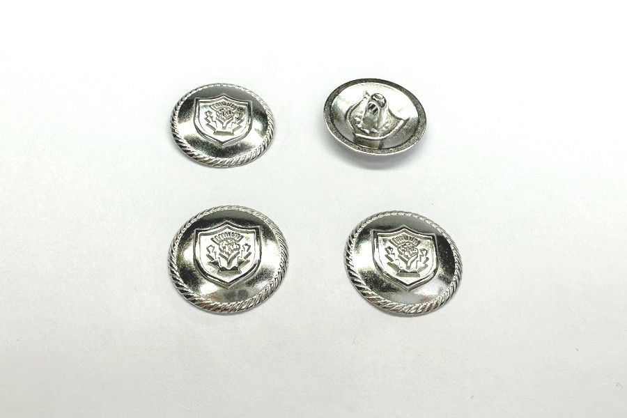 Гудзик на ніжці 20 мм Mertbutton нікель SMB-405