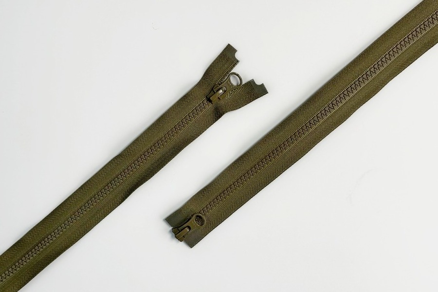 Блискавка YKK Тип 5, 2 замка хакі 75 см