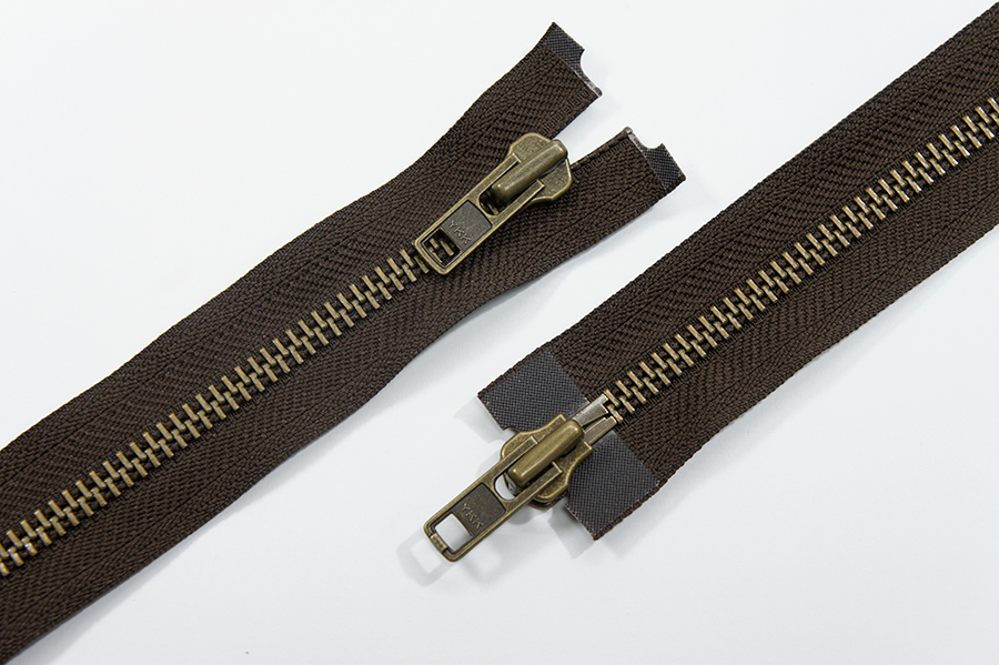 Блискавка YKK Тип 8, 2 замка коричневий темний 110 см