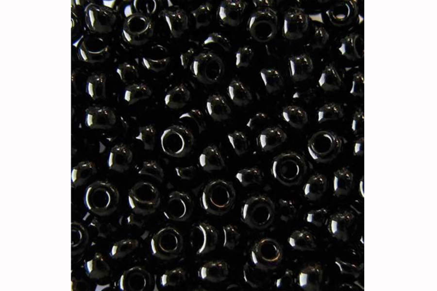 Бісер Preciosa 23980 №10 непрозорий натуральний чорний 2,3 мм