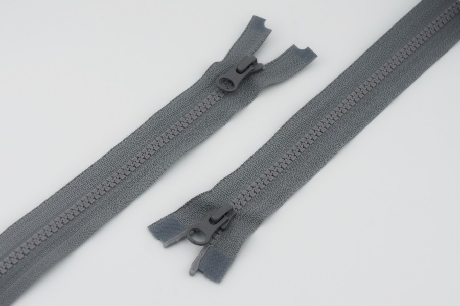Блискавка YKK Тип 5, 2 замка сірий бузковий 75 см VSMR-75-384-DA8/DA8
