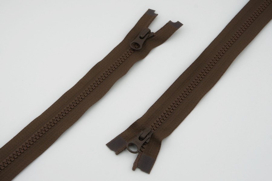 Блискавка YKK Тип 5, 2 замка коричневий 75 см
