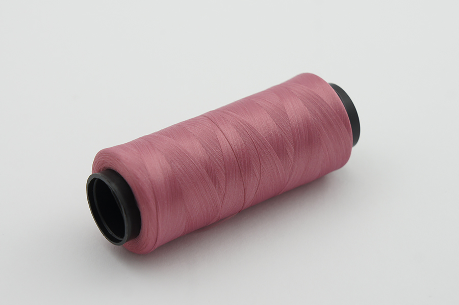 Нитки швейні 150D Barva текстуровані поліестер 100% рожевий сірий темний 500 м 0729