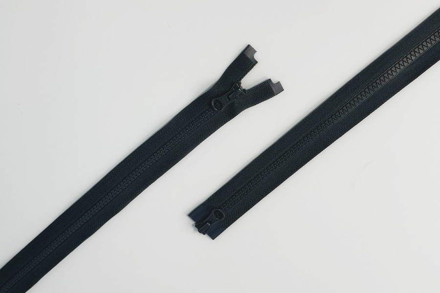 Блискавка YKK Тип 5, 2 замка сірий темний 75 см VSMR-75-156-DA8/DA8