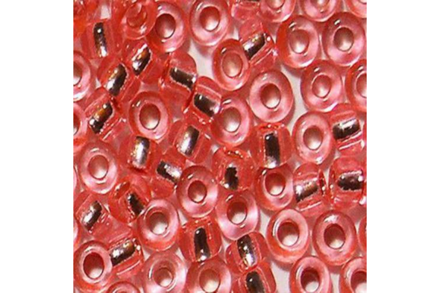 Бісер Preciosa 78191 №10 прозорий сольгель рожевий темний 2,3 мм
