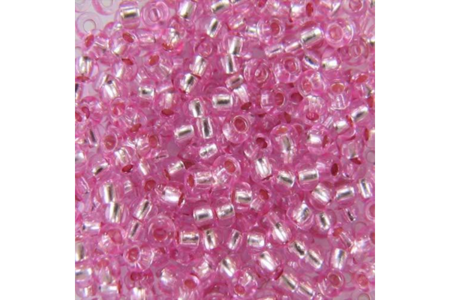 Бісер Preciosa 78192 №10 прозорий сольгель рожевий 2,3 мм