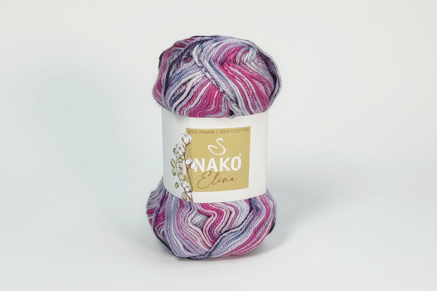 Пряжа Elina бавовна 100% різнокольоровий 165м(100гр) 559603-32788