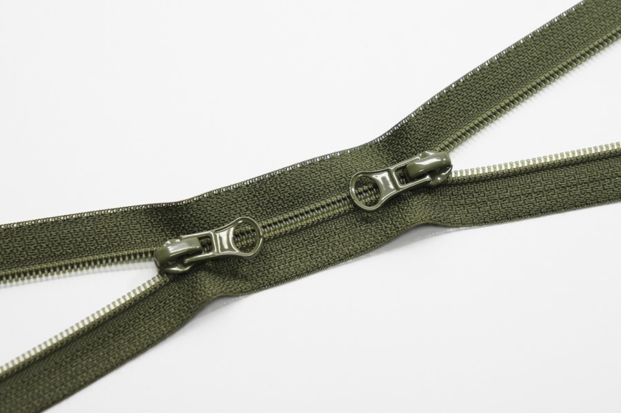 Блискавка Тип 6, 2 замка болотний темний 35 см