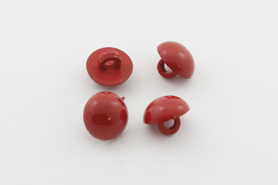 Гудзик на ніжці 10 мм Mertbutton однотонний червоний