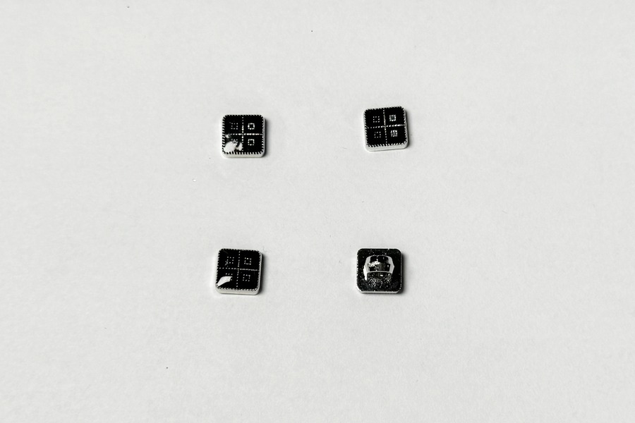 Гудзик на ніжці 11,5 мм Mertbutton срібло