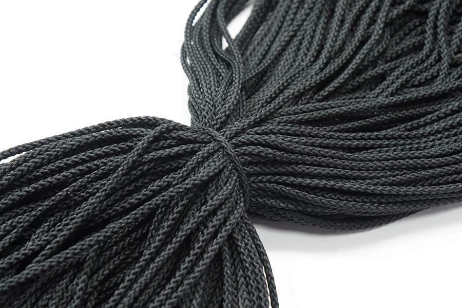 Шнур 4.0 мм для взуття 1-35 чорний