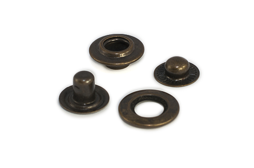 Кнопка 17 мм Beta NS New Star пробивна стара латунь