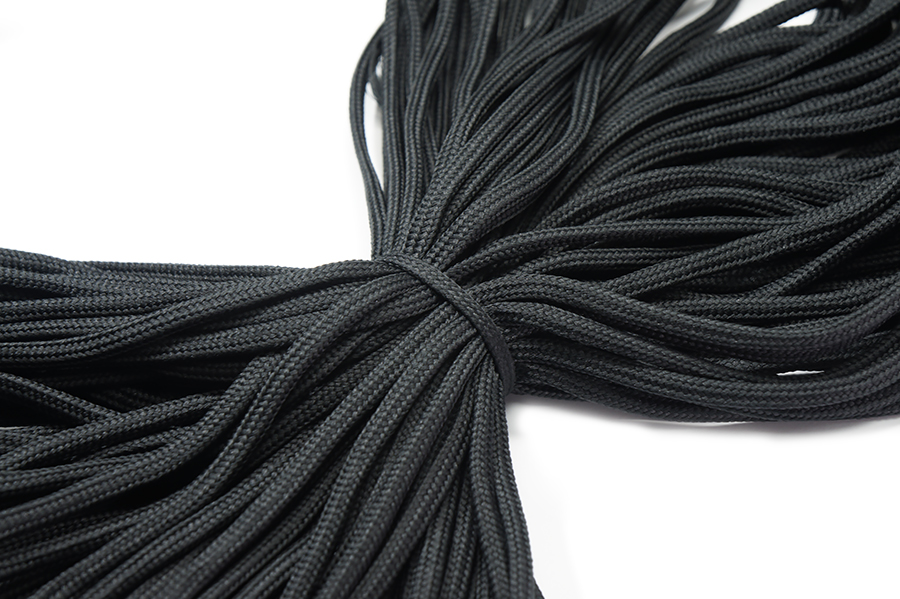 Шнур 6.0 мм для взуття 1-34 Лента чорний