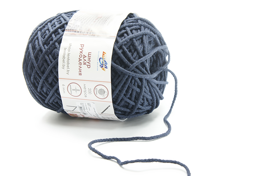 Шнур 6.0 мм для рукоділля Лента синій темний