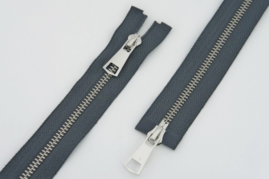 Блискавка MH Тип 5, 2 замка сірий темний 75 см 5MTO-75-182-nik