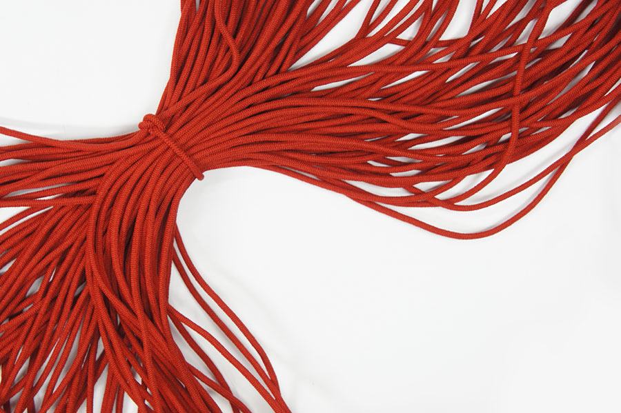 Шнур еластичний 2 мм Лента червоний