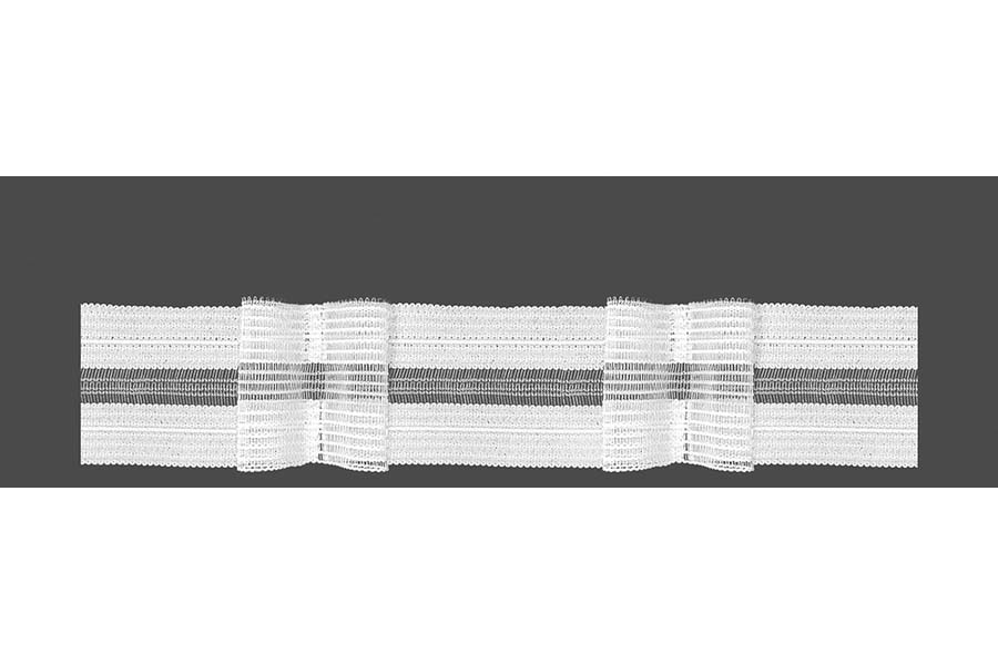 Тасьма для збірки 50 мм велкро, коеф. 1:2, бантова