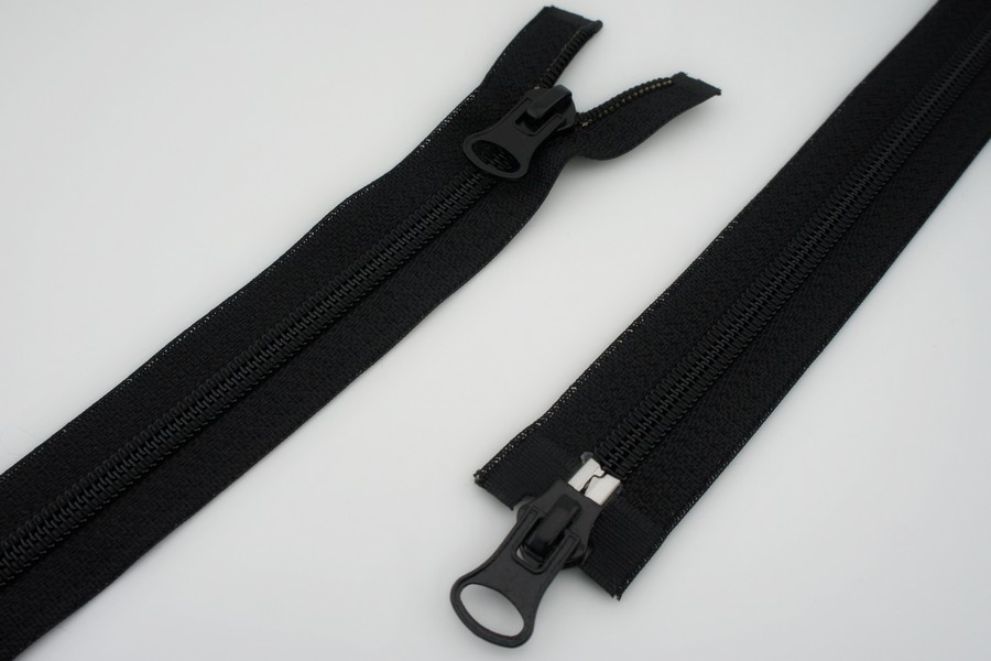 Блискавка Тип 8, 2 замка чорний 80 см 8NTO-080-8.29-2101