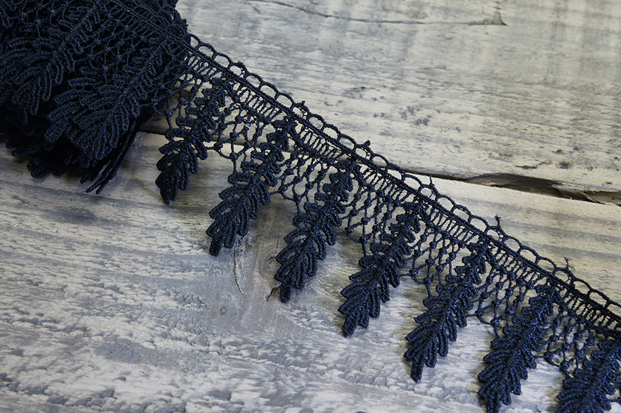 Мереживо гіпюр 65 мм SinemBro чорний 4G4223-65-black