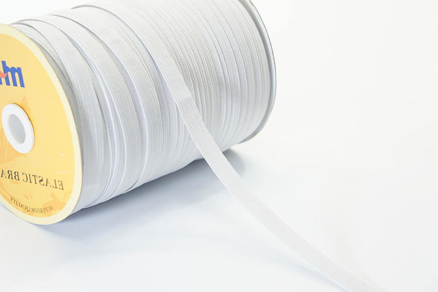 Тасьма еластична 3 мм MH плетена на катушці білий