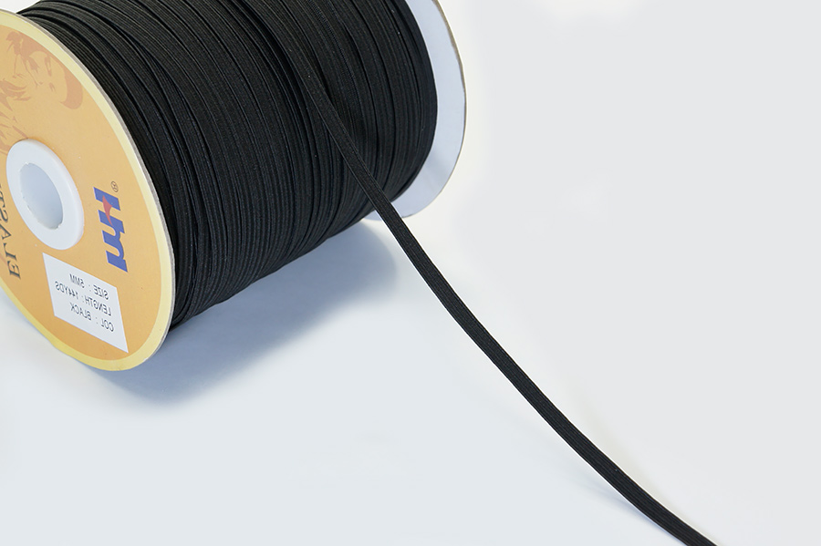 Тасьма еластична 3 мм MH плетена на катушці чорний