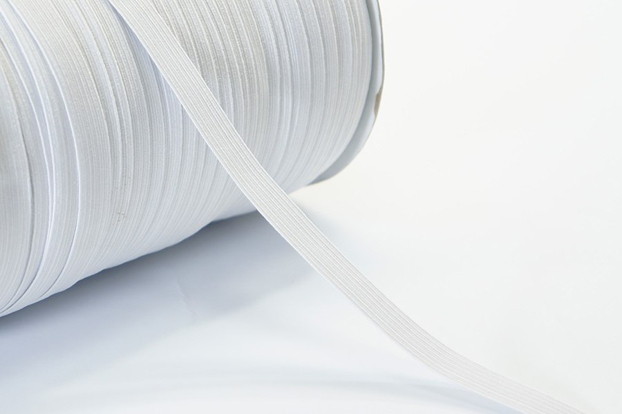 Тасьма еластична 10 мм MH плетена на катушці білий