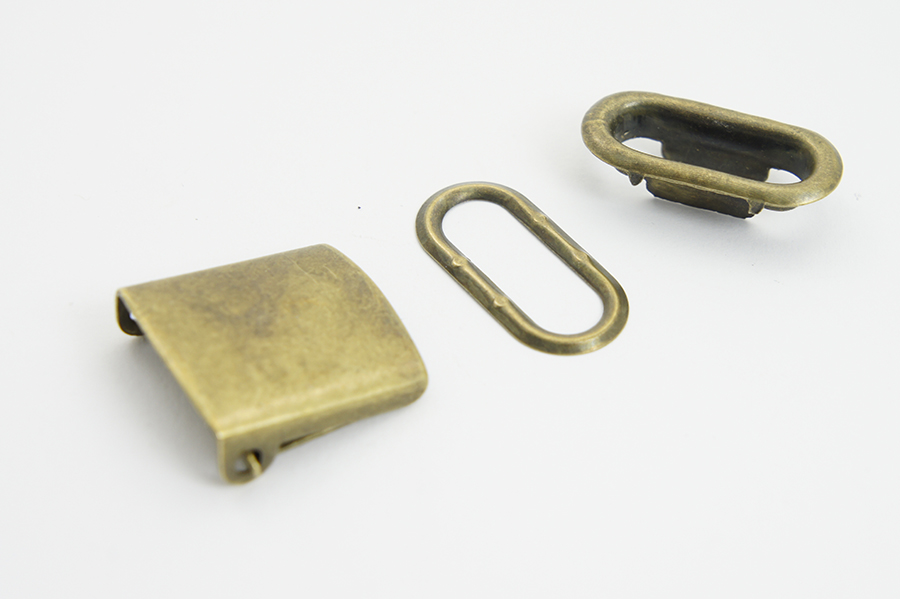 Застібка для блайзера 21х18 мм MH стара латунь