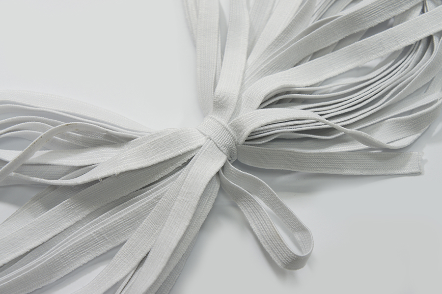 Тасьма еластична 10 мм ткана білий