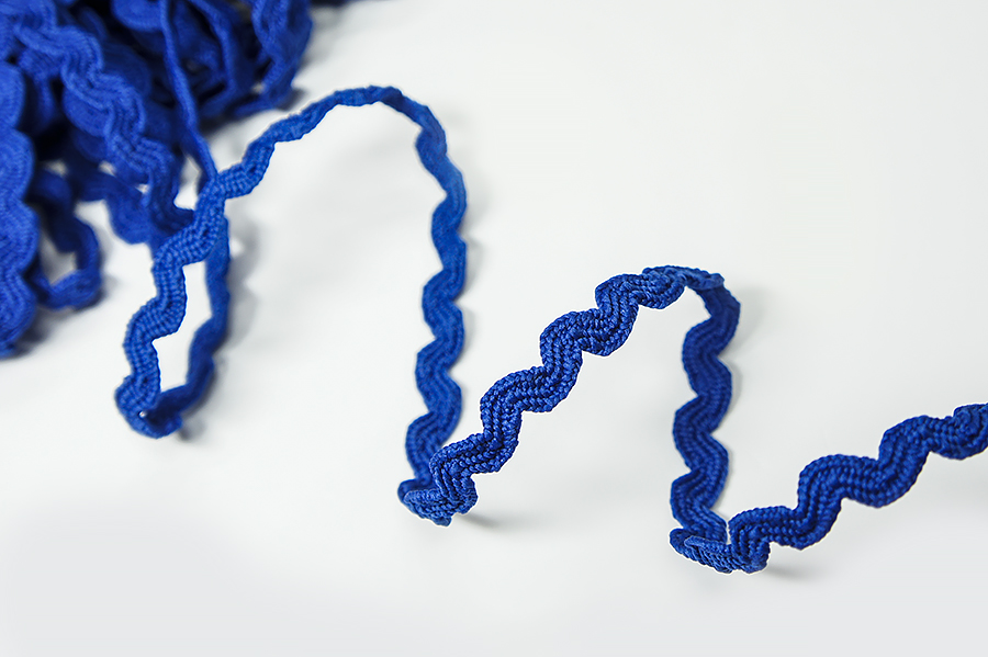 Тасьма в'юнок (хвилька) 9 мм Лента електрик яскравий