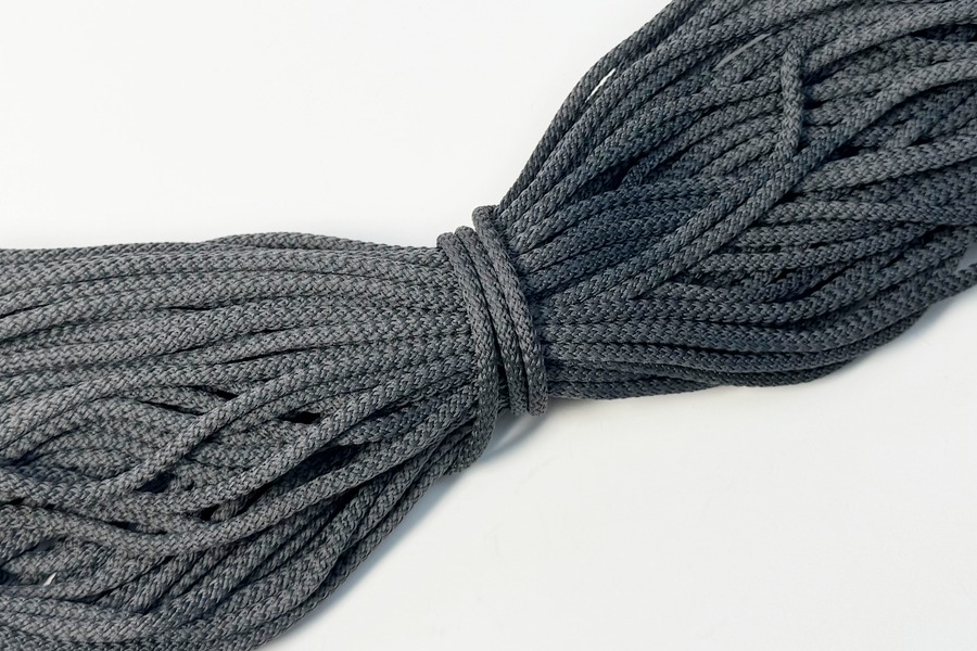Шнур 4.0 мм для взуття 8-869 сірий темний