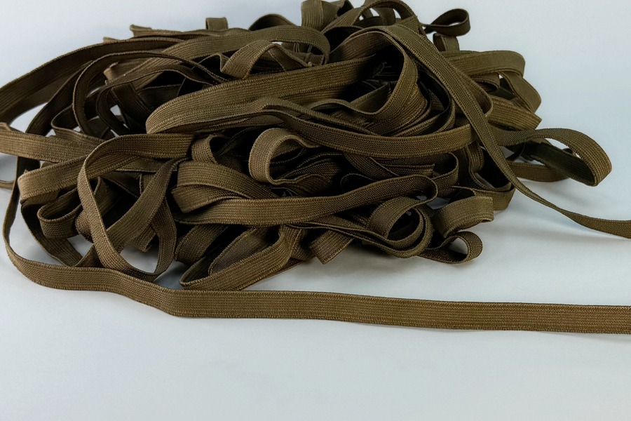 Тасьма еластична 10 мм ткана койот