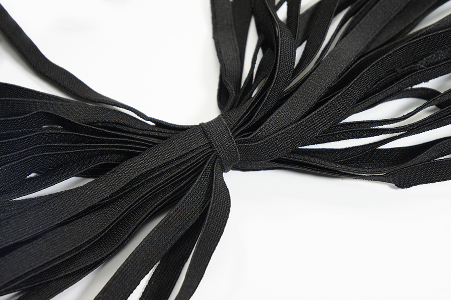 Тасьма еластична 10 мм ткана чорний