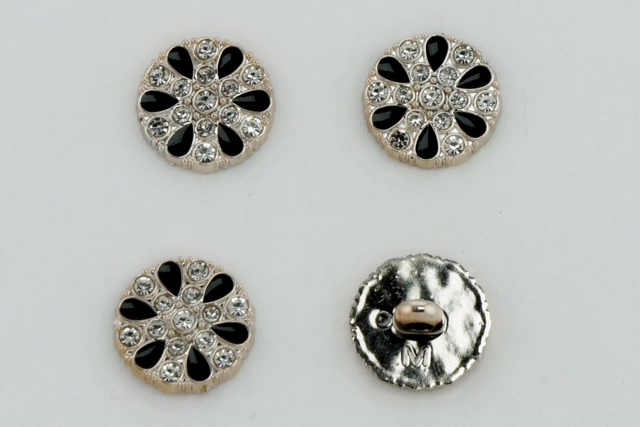 Гудзик на ніжці 18 мм Mertbutton металізований золото TN-09