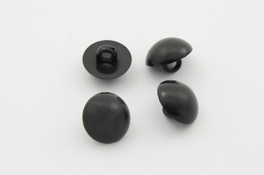 Гудзик на ніжці 11 мм Mertbutton однотонний чорний