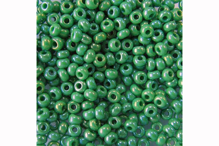 Бісер Preciosa 54250 №10 непрозорий райдуга бірюзовий зелений 2,3 мм
