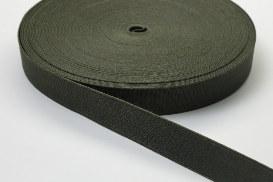 Тасьма еластична 25 мм 7,1 гр/см/м MH ткана хакі
