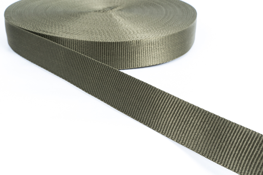 Стрічка 40 мм щільна болотний темний