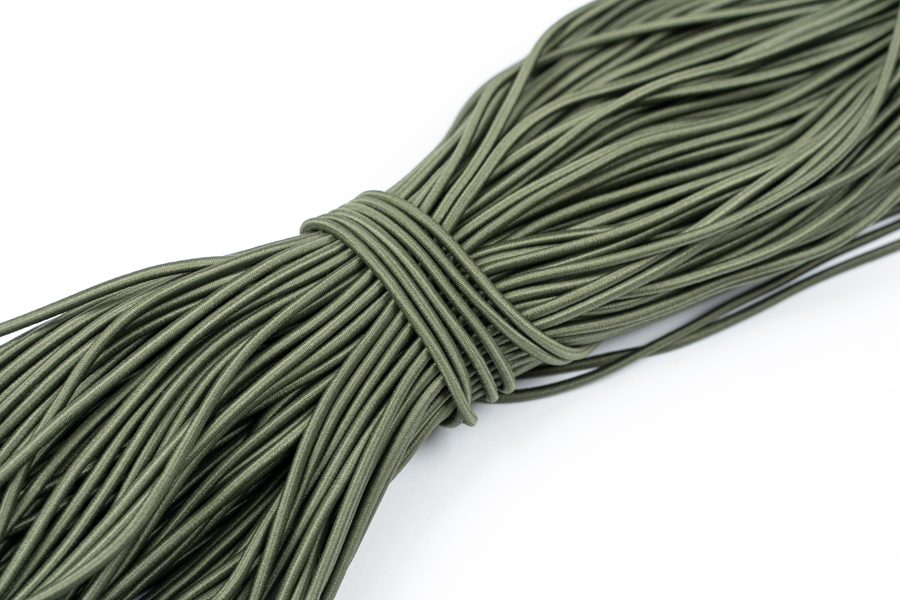 Шнур еластичний 3 мм болотний темний