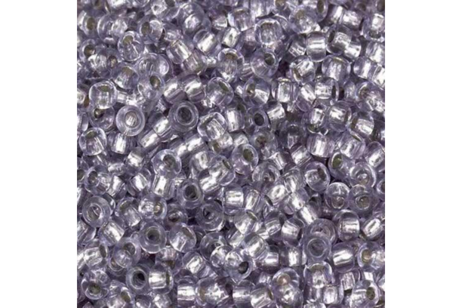 Бісер Preciosa 78121 №10 прозорий сольгель бузковий 2,3 мм