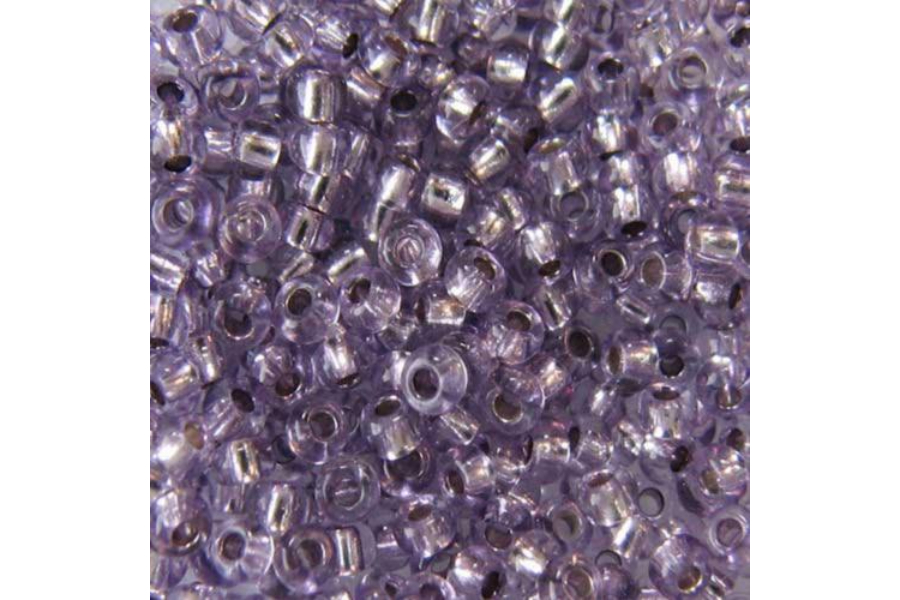 Бісер Preciosa 78122 №10 прозорий сольгель лавандовий 2,3 мм