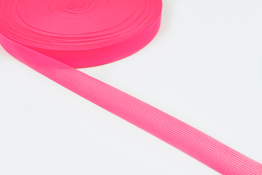 Тасьма 23 мм в'язана рожевий яскравий 23-320-1266