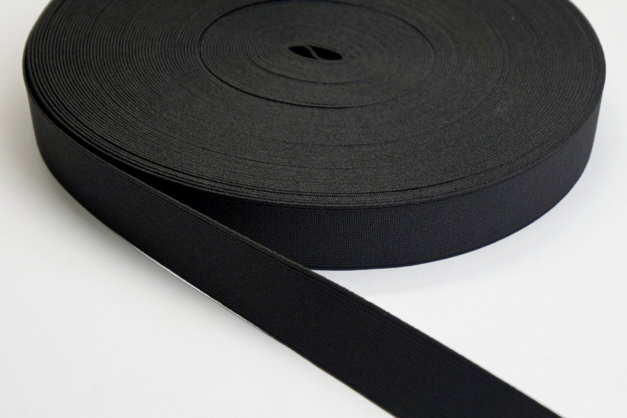 Тасьма еластична 25 мм 7,1 гр/см/м MH ткана чорний