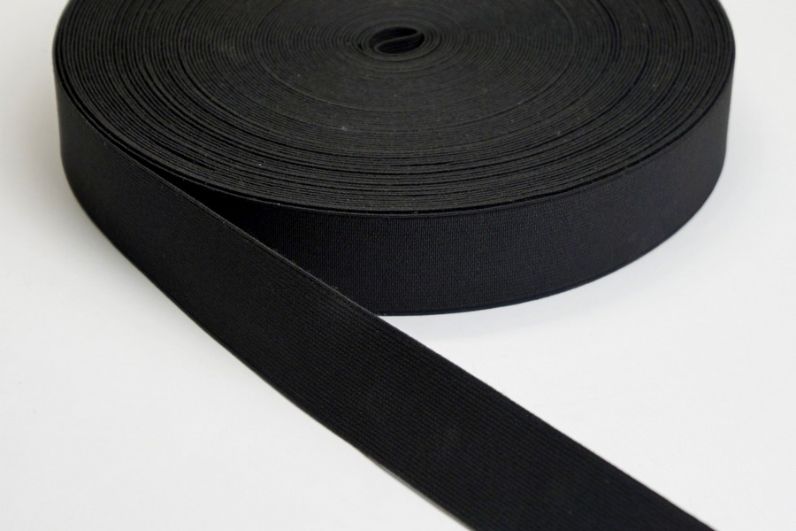 Тасьма еластична 30 мм 7,1 гр/см/м MH ткана чорний